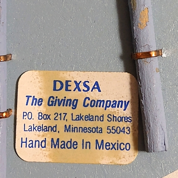 DEXSA HANGING WALL PLAQUE - NEVER USED & HAND MADE IN MEXICO (NWOT) - Picture 3 of 3